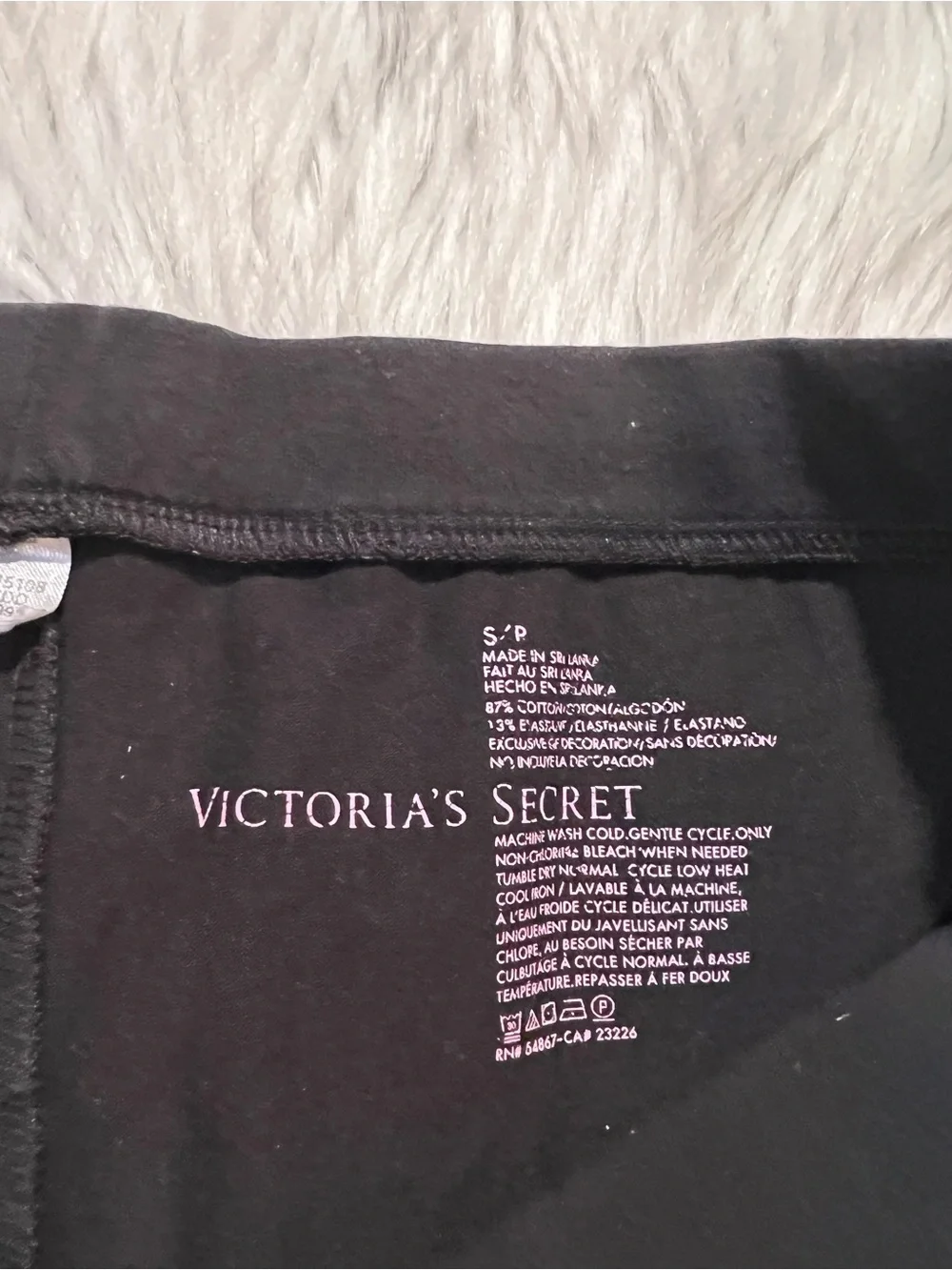 Victoria's Secret Womens Size Small Pajama Shorts Sweatshorts Black Crochet Lace